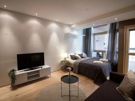 Luxury Apart Daire, 1 Büyük (Queen) Boy Yatak ve Çekyat, Sigara İçilmez, Sauna