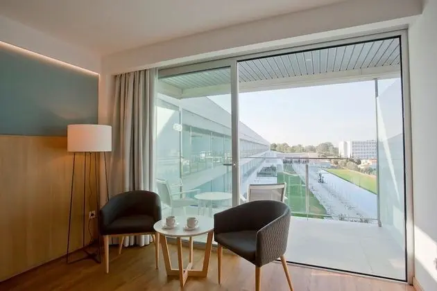 Tek Büyük Yataklı Oda, Balkon, Havuz Manzaralı