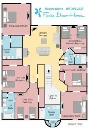 Ev (7 Bedrooms in Large Private Vacation )