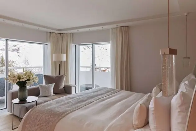 Tek Büyük Yataklı Oda, 1 Yatak Odası, Balkon, Dağ Manzaralı