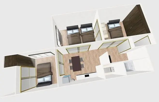Apart Daire, Birden Çok Yatak (2)