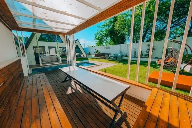 Deluxe Bungalow 3+1, Havuz veya Bahçe Manzaralı, Isıtmalı Özel Havuzlu