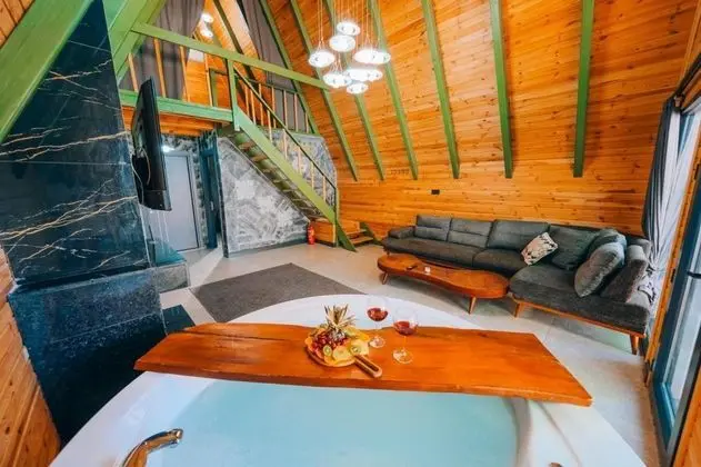 Deluxe Bungalow 3+1, Havuz veya Bahçe Manzaralı, Isıtmalı Özel Havuzlu