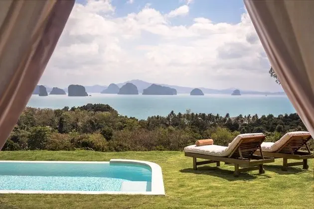 Panoramic Çadır, 1 Yatak Odası, Kişiye Özel Havuzlu, Okyanus Manzaralı