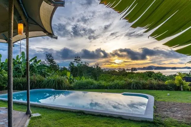Panoramic Çadır, 1 Yatak Odası, Kişiye Özel Havuzlu, Okyanus Manzaralı