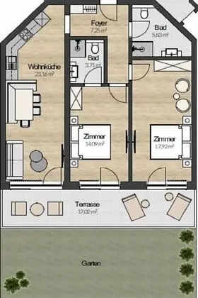 Exclusive Apart Daire, Sigara İçilmez, Veranda