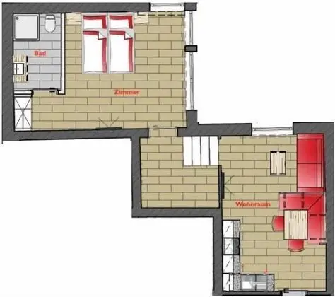 Apart Daire, 1 Yatak Odası (Top 4) (excluding cleaning fee €80)