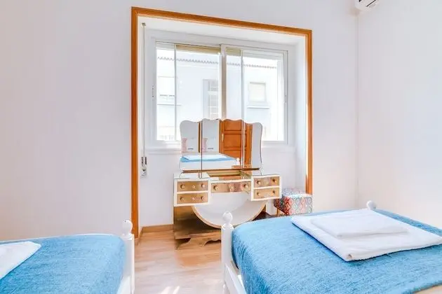 İki Ayrı Yataklı Oda, 2 Tek Kişilik Yatak, Ortak Banyo