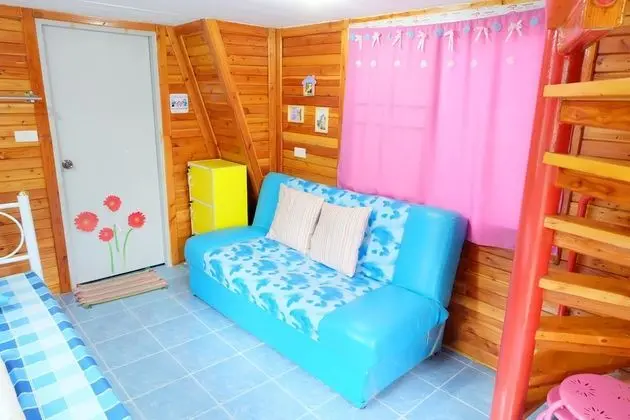 A Red Blue House