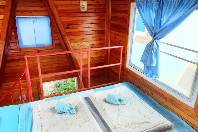 A Red Blue House