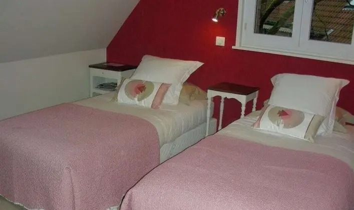 Tek Büyük veya İki Ayrı Yataklı Oda, Banyolu/Duşlu, Bahçe Manzaralı (2. Chambre Rose)