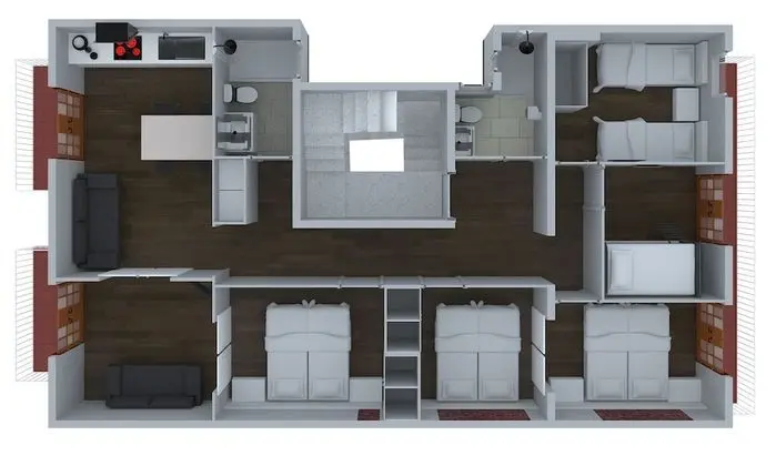 Apart Daire, 6 Yatak Odası (AB Paral·lel Apartment P)