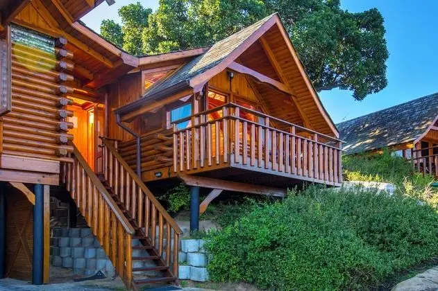 Tek Büyük veya İki Ayrı Yataklı Oda (Semi-Detached Log Cabin - Spa Bath)