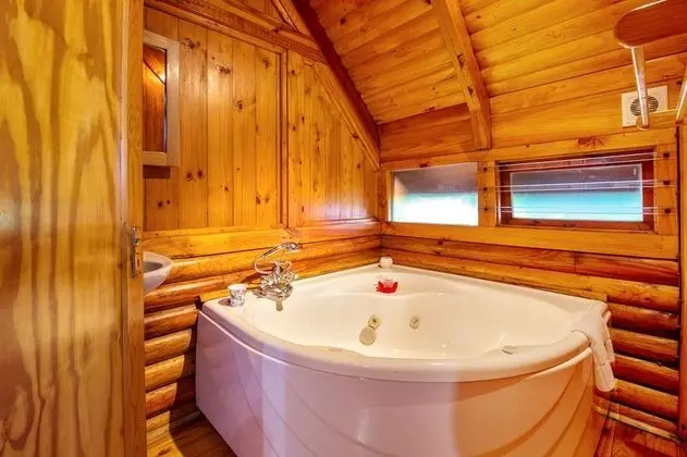 Tek Büyük veya İki Ayrı Yataklı Oda (Semi-Detached Log Cabin - Spa Bath)