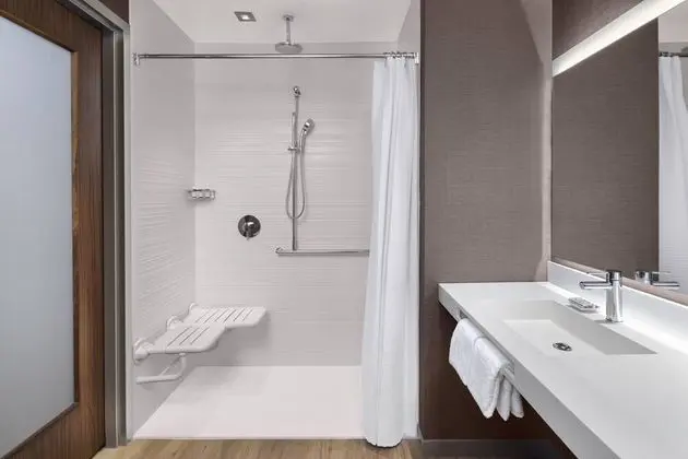 Oda, 1 En Büyük (King) Boy Yatak ve Çekyat (Mobility Accessible, Roll-In Shower)