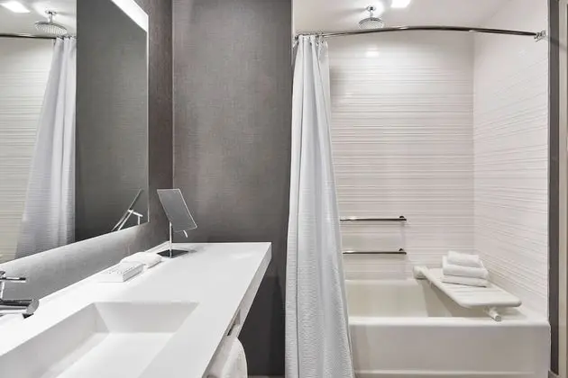 Oda, 1 En Büyük (King) Boy Yatak ve Çekyat, Engellilere Uygun (Mobility & Hearing w/ Tub)