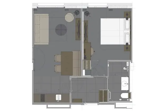 ACASA Suite, 1 King Bed, Kitchen