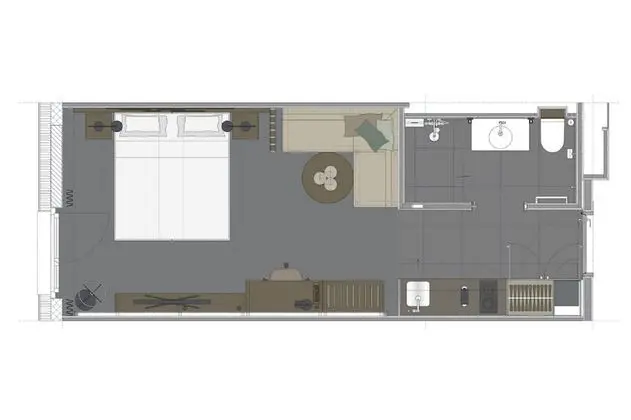 Studio Suite, 1 King Bed, Kitchenette