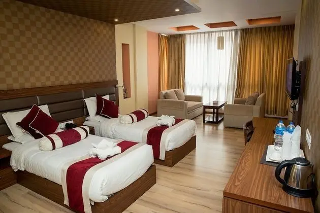 Premium Tek Büyük veya İki Ayrı Yataklı Oda, Engellilere Uygun, Dağ Manzaralı