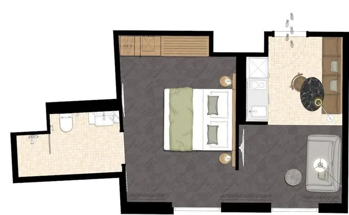 Apart Daire, 1 Yatak Odası