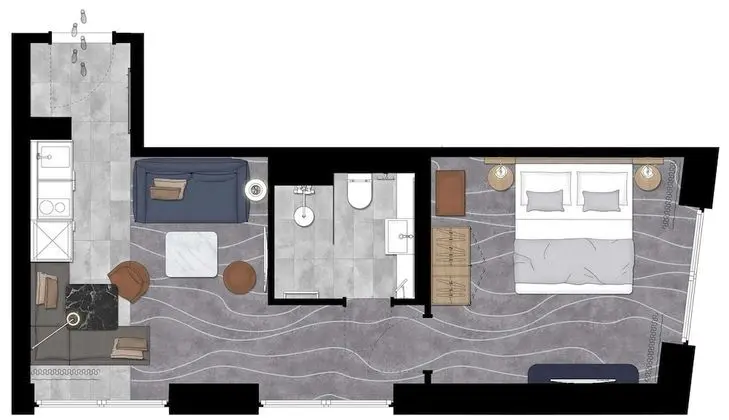 Apart Daire, 1 Yatak Odası (Sofabed)