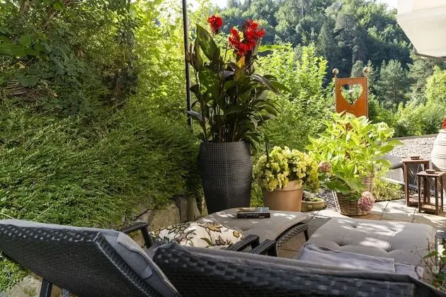 Junior Tek Büyük veya İki Ayrı Yataklı Oda, Veranda, Bahçe Manzaralı (1)