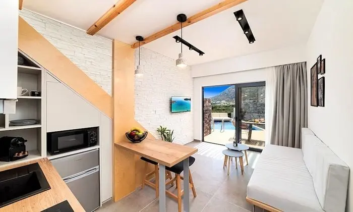 Design Apart Daire, 1 Yatak Odası, Kişiye Özel Havuzlu, Deniz Manzaralı