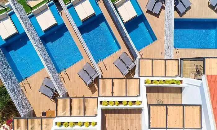Design Apart Daire, 1 Yatak Odası, Kişiye Özel Havuzlu, Deniz Manzaralı
