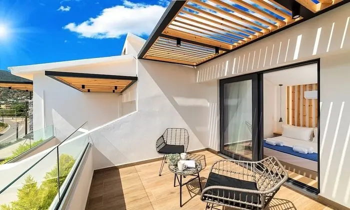 Design Apart Daire, 1 Yatak Odası, Kişiye Özel Havuzlu, Deniz Manzaralı