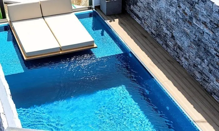 Design Apart Daire, 1 Yatak Odası, Kişiye Özel Havuzlu, Deniz Manzaralı