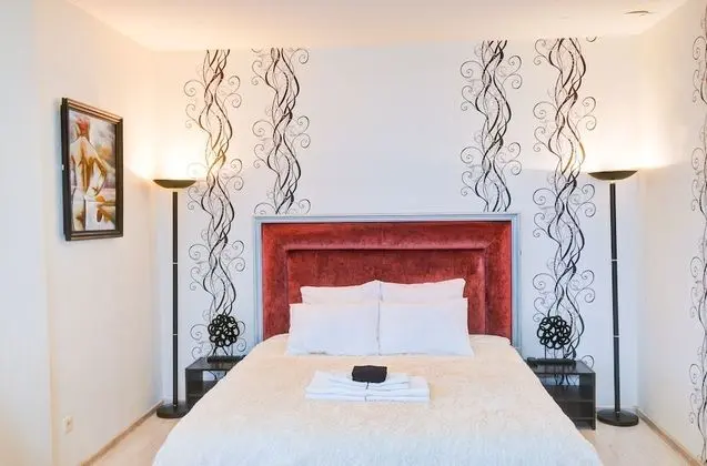 Deluxe Apart Daire, 1 En Büyük (King) Boy Yatak ve Çekyat, Mutfak, Şehir Manzaralı