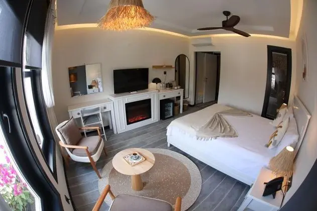 Deluxe Oda Üst Kat, Şehir Manzaralı, Şömineli