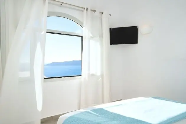 Honeymoon Süit, Sıcak Su Küveti, Deniz Manzaralı (Caldera View)