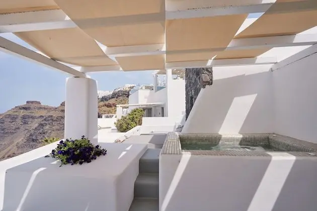 Honeymoon Süit, Sıcak Su Küveti, Deniz Manzaralı (Caldera View)