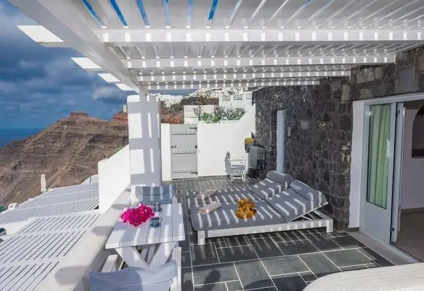 Honeymoon Süit, Sıcak Su Küveti, Deniz Manzaralı (Caldera View)