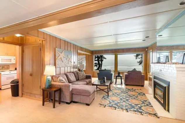 Ev, Birden Çok Yatak, Plaj Manzaralı (Agate Beach Oceanfront Lodge)
