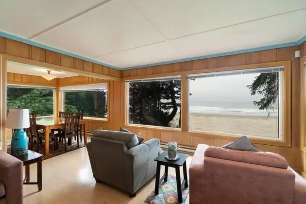 Ev, Birden Çok Yatak, Plaj Manzaralı (Agate Beach Oceanfront Lodge)