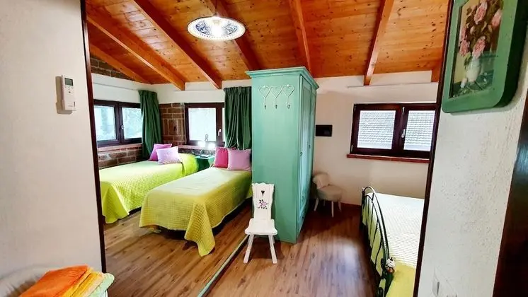 Family Dört Kişilik Oda, 1 Yatak Odası, Banyolu/Duşlu, Bahçe Manzaralı