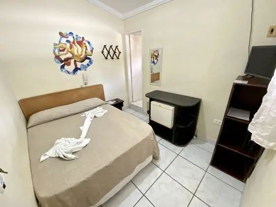 Quarto Econômico, Sem Varanda 1 cama de casal