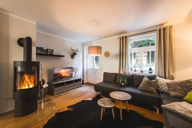 Deluxe Apart Daire, 2 Yatak Odası, Şömine, Dağ Yamacı