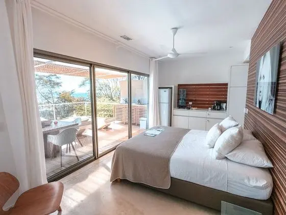 Deluxe Bungalov, 1 En Büyük (King) Boy Yatak, Kişiye Özel Havuzlu, Deniz Manzaralı