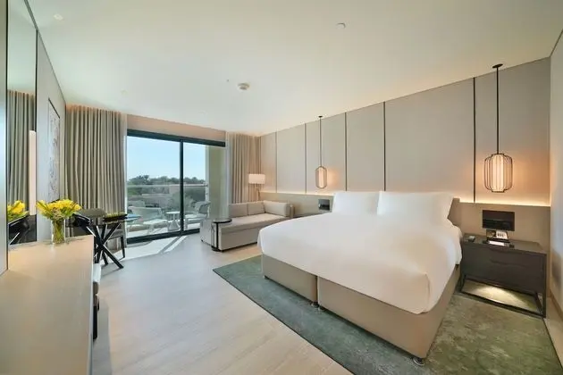 Oda, 1 En Büyük (King) Boy Yatak, Balkon, Havuz Manzaralı (New Wing)