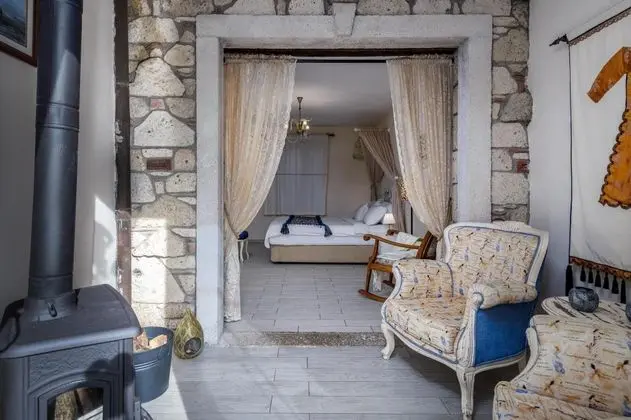 Şömineli Deluxe Oda, Bahçe Manzaralı, Şömineli