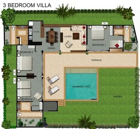 Three Bedroom Villa with Private Pool
