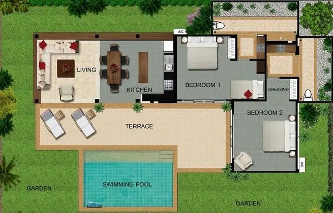 Two Bedroom Villa with Private Pool