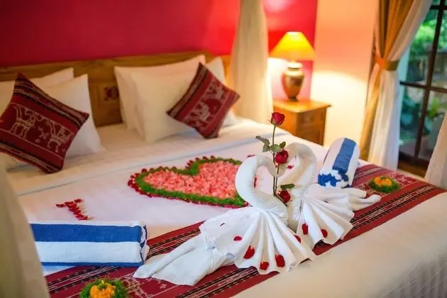 Deluxe Tek Büyük veya İki Ayrı Yataklı Oda, 1 Yatak Odası, Bahçe Manzaralı, Bahçeli