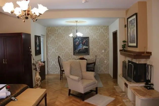 Deluxe Stüdyo, Şömine, Dağ Manzaralı