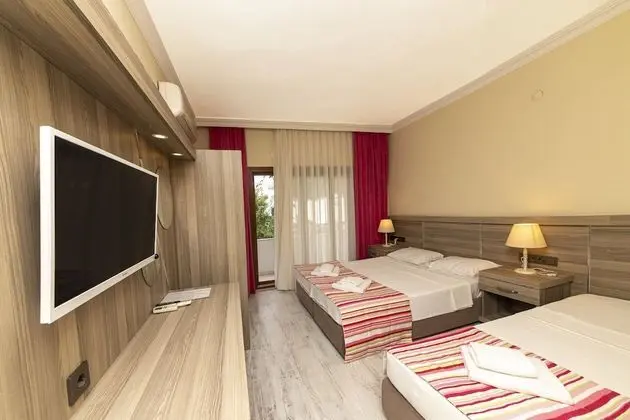 Deluxe Üç Kişilik Oda, Birden Çok Yatak, Bahçe Manzaralı