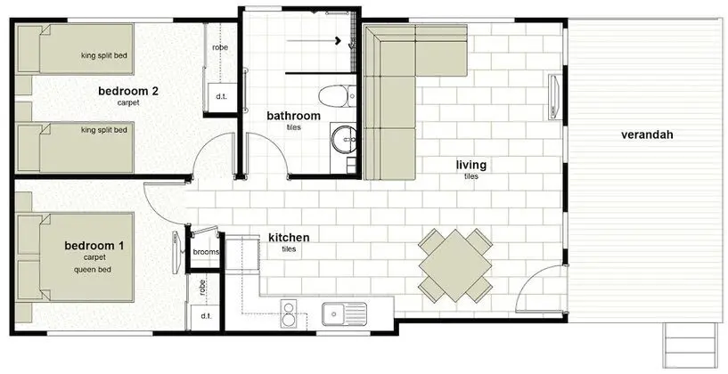 Villa, 2 Yatak Odası (Blue Gum)