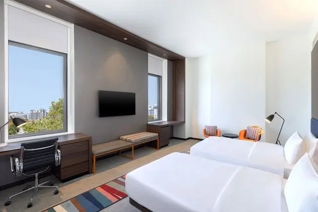 aloft, Oda, 2 Tek Kişilik Yatak, Sigara İçilmez